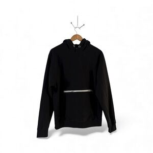 Maison Article Black Zip Pocket Hoodie Men’s Size M | Minimalist Streetwear